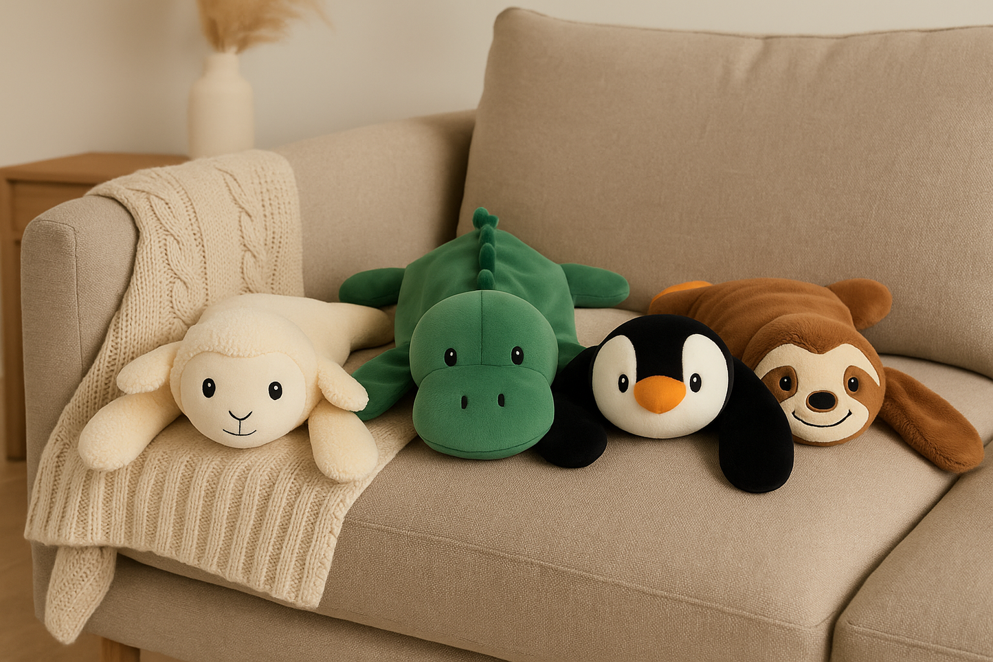 Soft Weighted Sensory Plush Animal (2.3kg / 5lb)