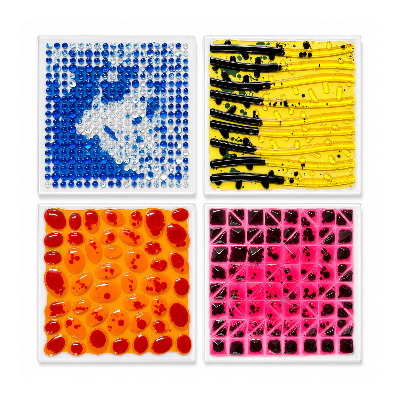 3D Sensory Floor Tiles - Pack of 4