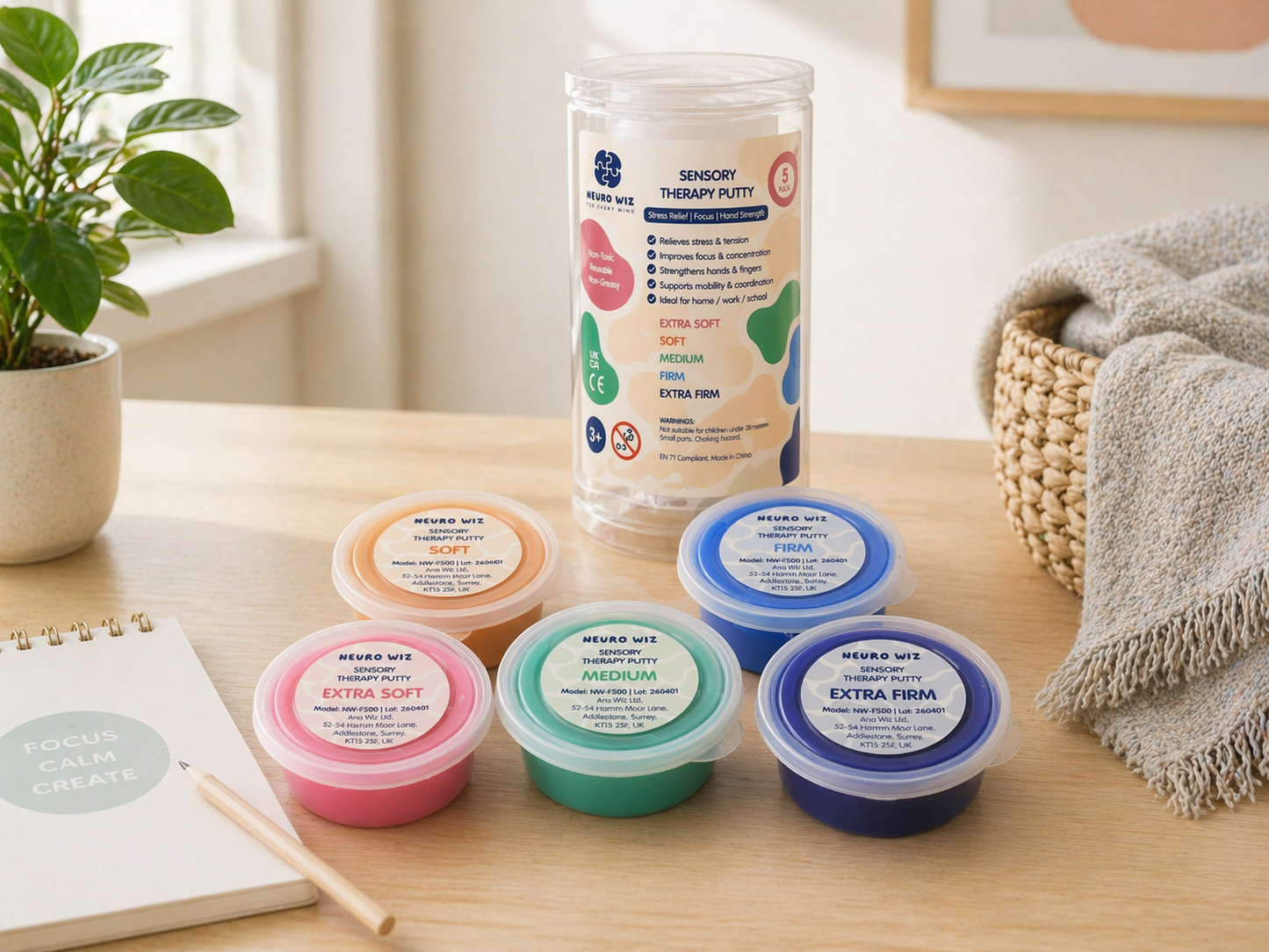 Sensory Therapy Putty Set | 5 Resistance Levels