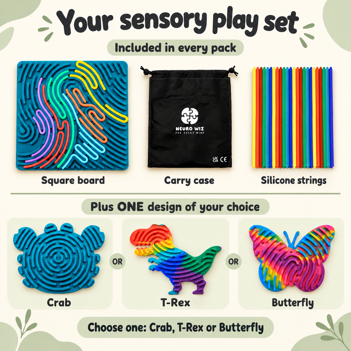 Sensory Silicone Activity Board